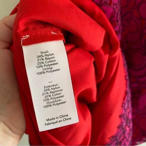 Likely Revolve Pink and Red Lace spaghetti strap cocktail dress - Picture 7 of 10